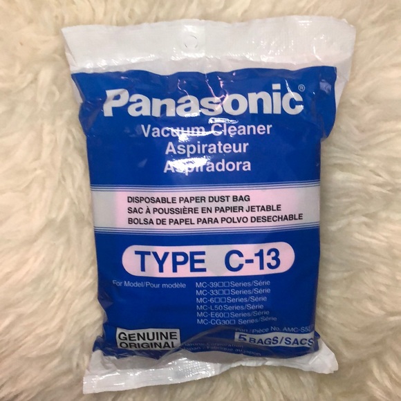 Panasonic Type C-13 Bags #AMC-S5EP-Genuine -5 Pack - Picture 1 of 3